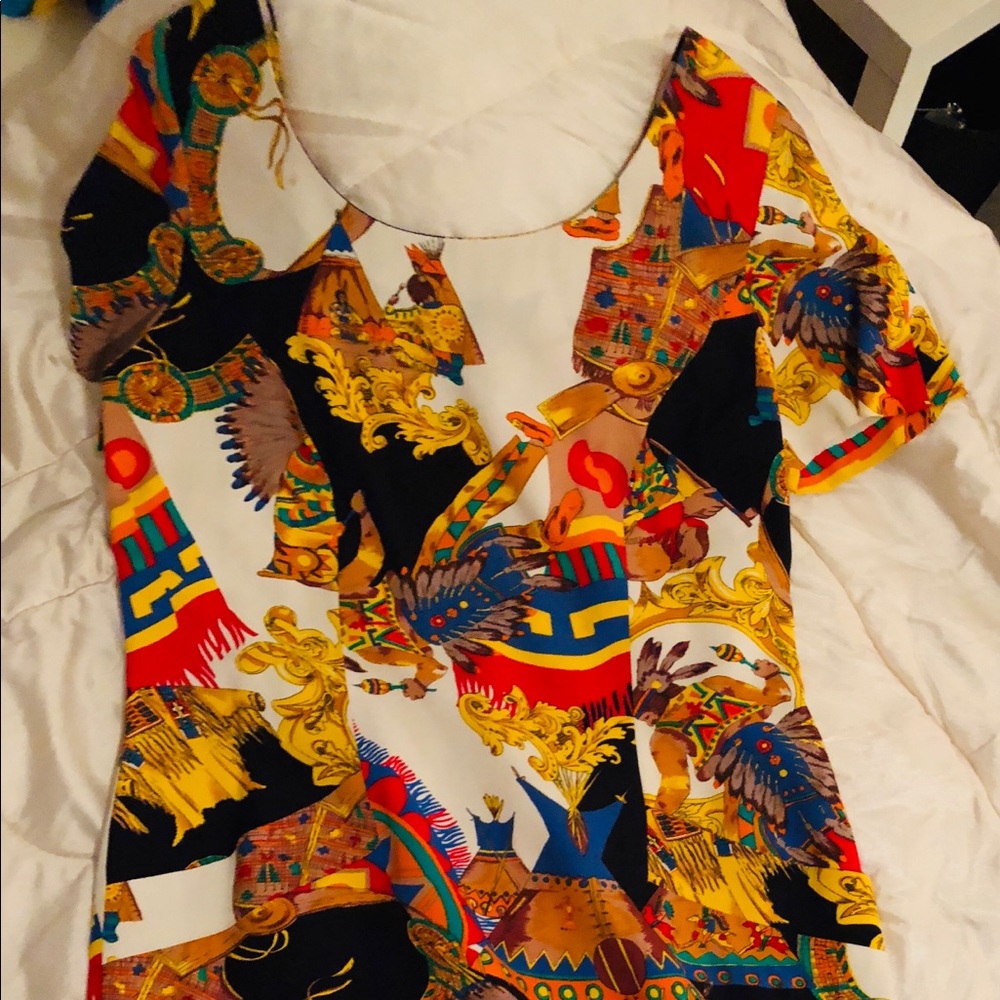 A-line Dress with colorful pattern